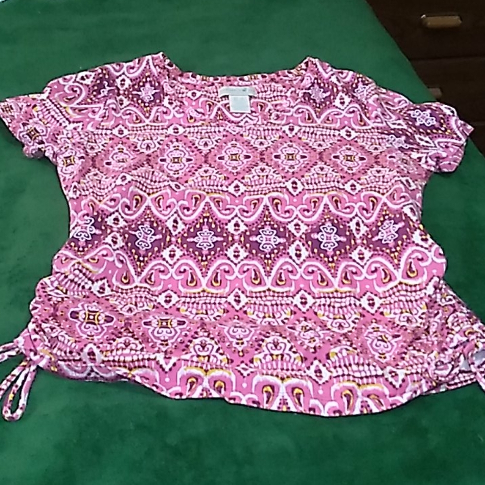 Caribbean Joe Pink Blouse